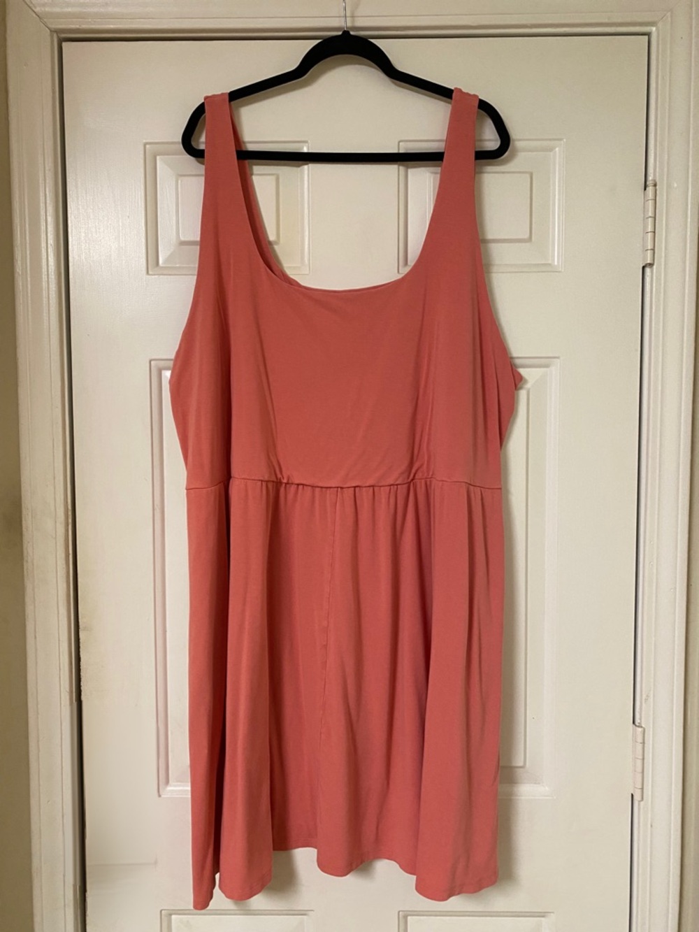 A New Day Sleeveless Coral Scoop-Neck Dress
